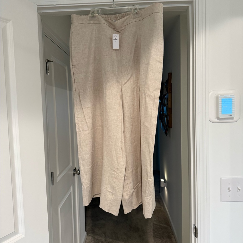 NWT Banana Republic Linen Cropped Pants - Picture 2 of 7